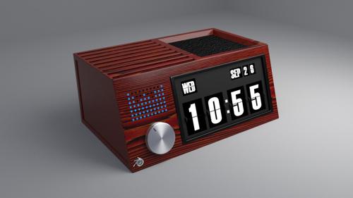 Flip clock retro (with speaker) preview image